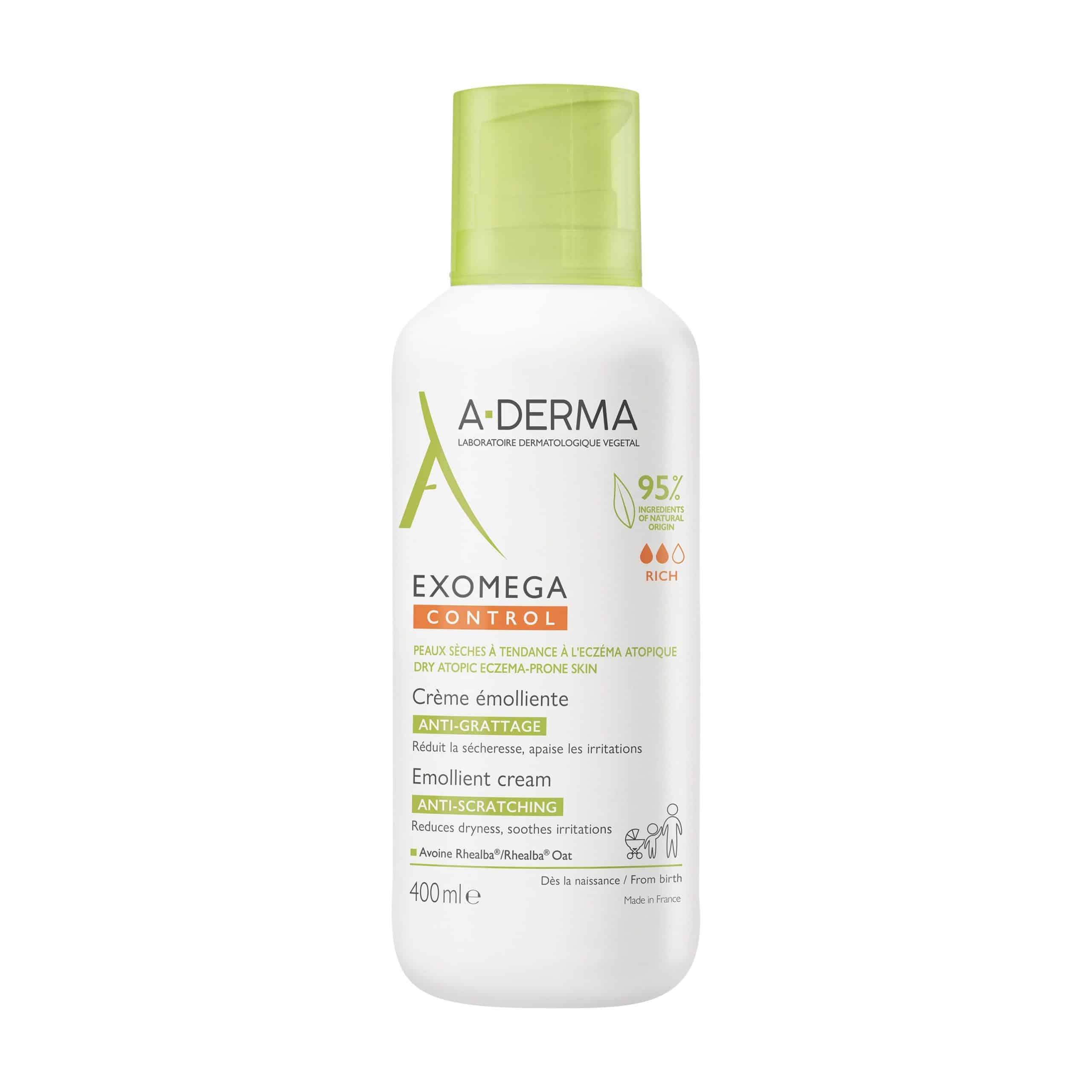 A-DERMA EXOMEGA Control Creme für zu Neurodermitis neigende Haut