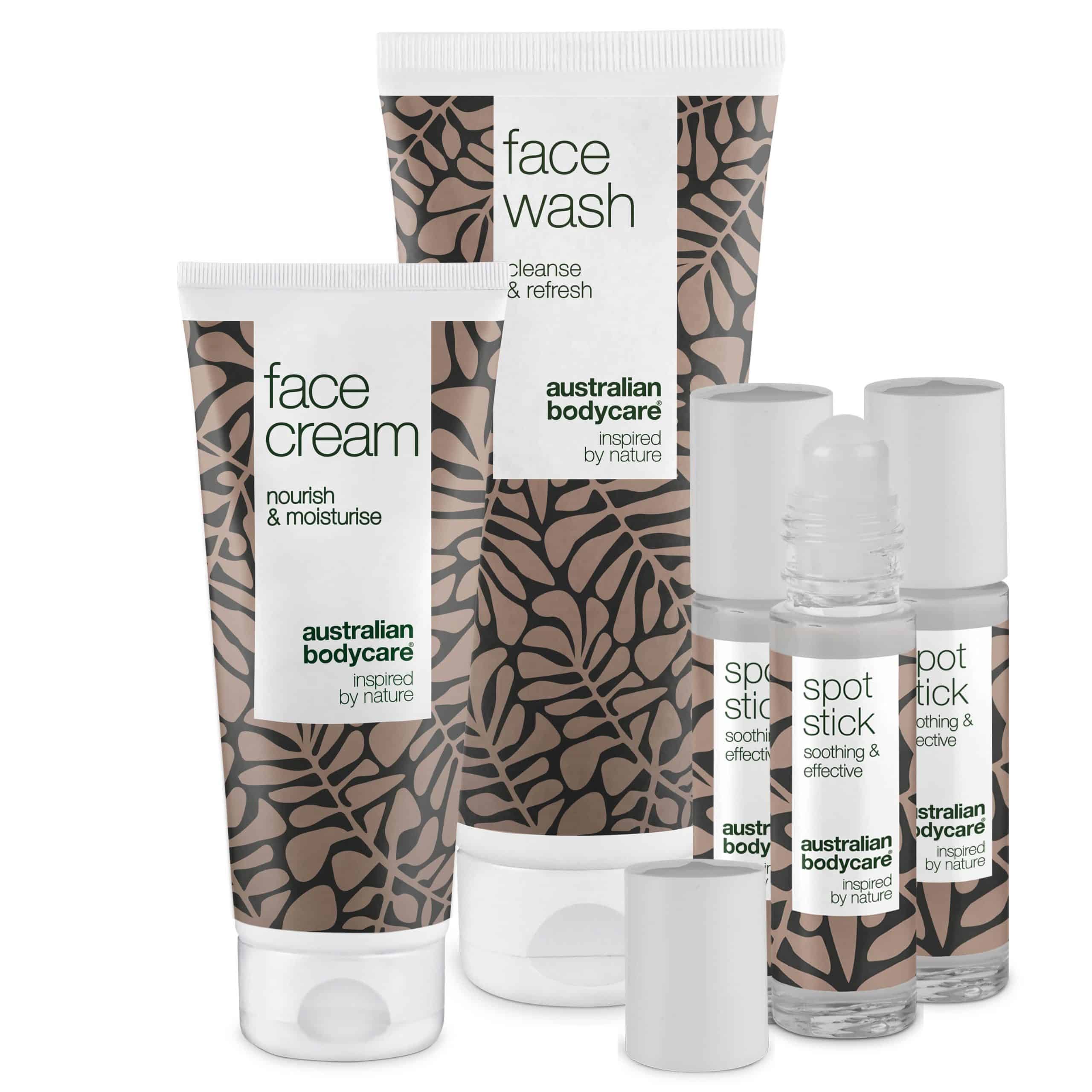 Australian Bodycare XL Paket mit Gesichtspflegeprodukten für Pickel und unreine Haut