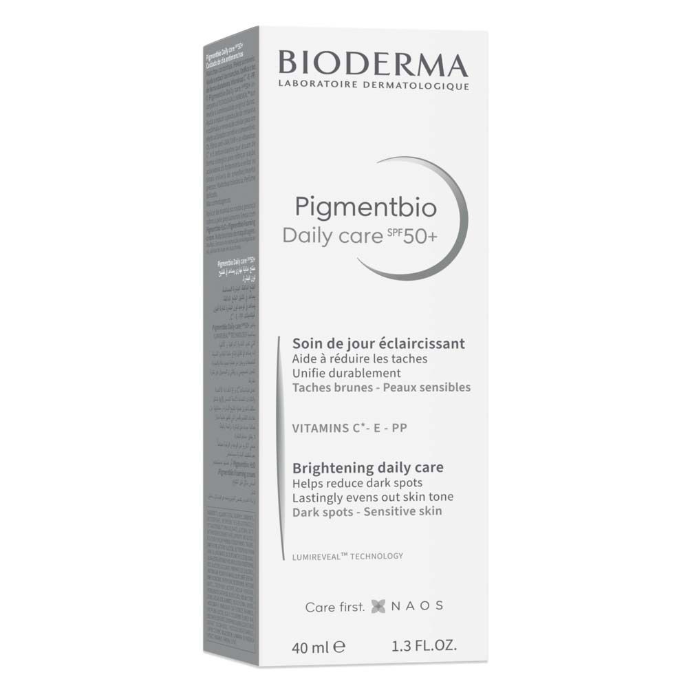BIODERMA Pigmentbio Daily Care LSF50+ - Aufhellende Nachtcreme für zu Pigmentflecken neigende Haut mit Vitamin C