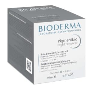 BIODERMA Pigmentbio Night Renewer - Aufhellende Nachtcreme für zu Pigmentflecken neigende Haut mit Vitamin C
