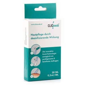 CLICswab® Hautpflege durch desinfizierende Wirkung