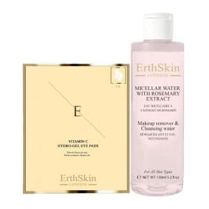 ErthSkin London Vitamin C Hydrogel Augenpads + Mizellenwasser mit Rosmarinextrakt set
