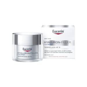 Eucerin® Hyaluron-Filler + 3x Effect Tagespflege LSF 15 Trockene Haut – Anti-Aging Tagescreme mit Hyaluronsäure