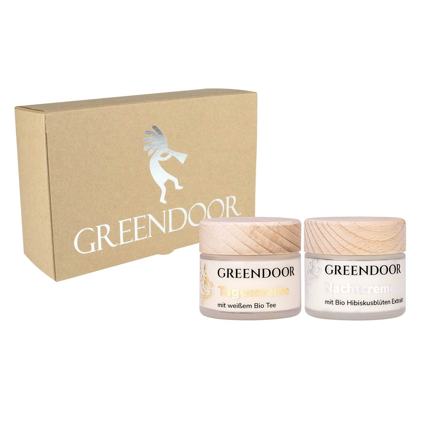 GREENDOOR Geschenk Set Tages- und Nachtcreme