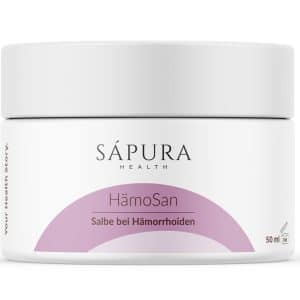 Hämorrhoiden Salbe mit CBD & Hamamelis | HämoSan | SAPURA®