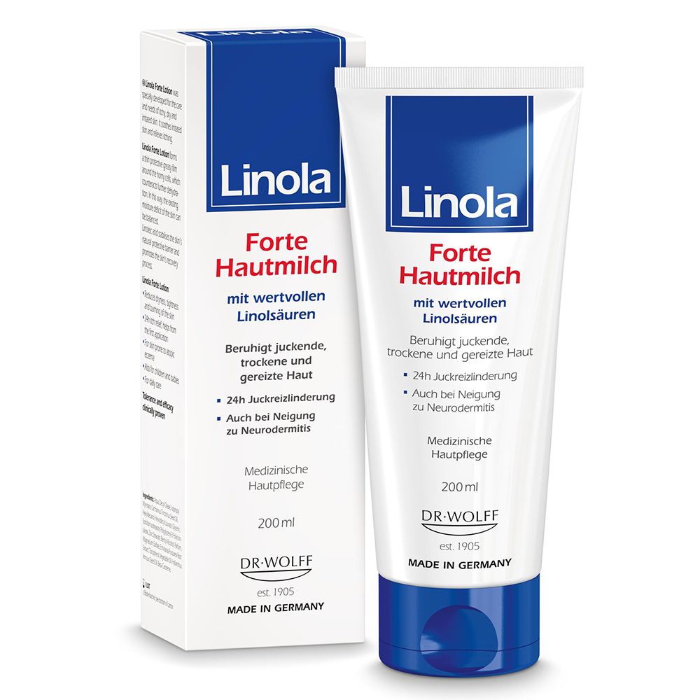 Linola Forte Hautmilch - Creme gegen Juckreiz für trockene