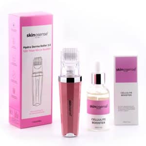 Skinosense Cellulite-Set mit Booster Serum und Hydra Derma Roller für sichtbare Hautstraffung