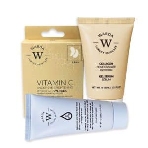 Warda skincare COLLAGEN GEL SERUM 30ml + AUGENPARTIE x 3 + Serum 30ml