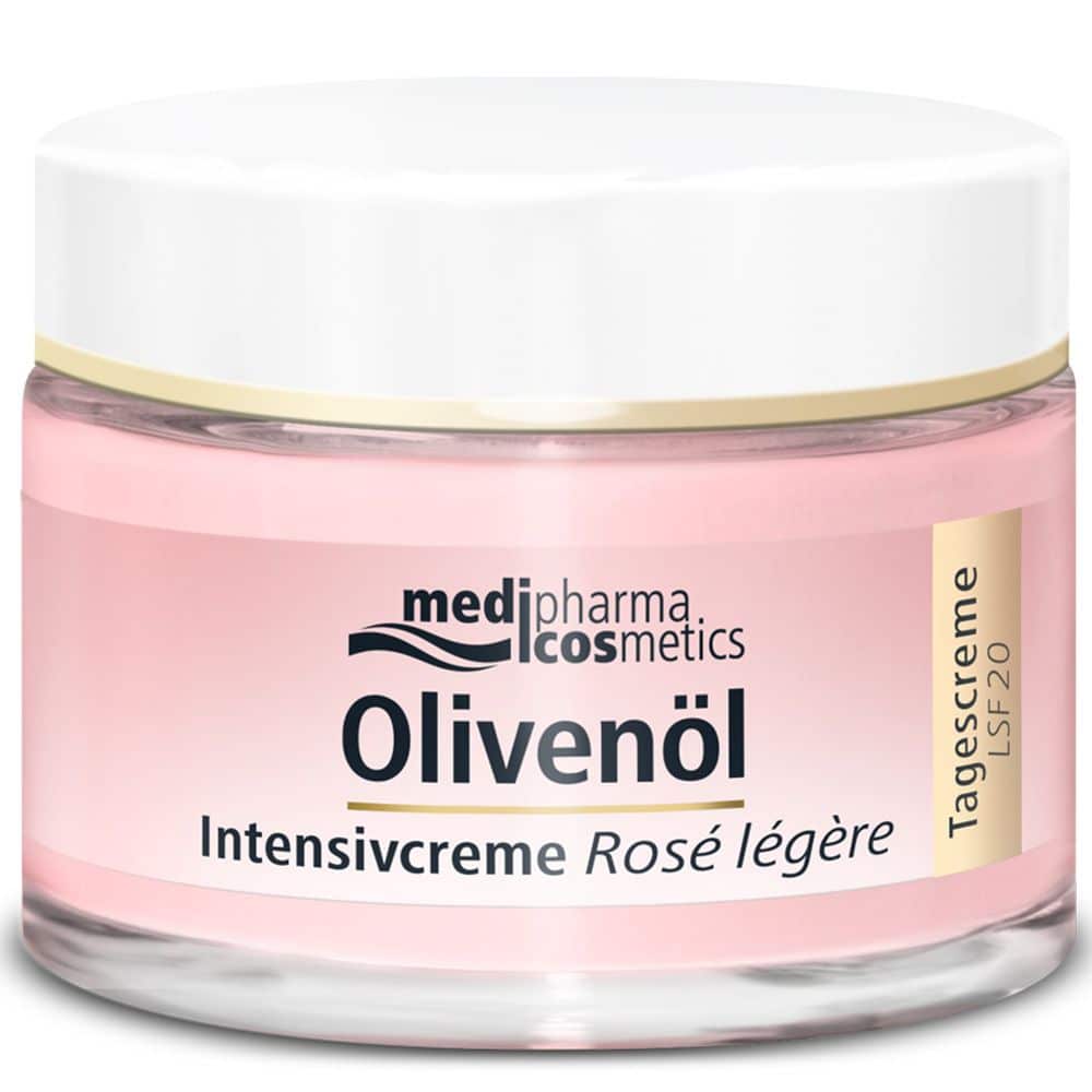 medipharma cosmetics Olivenöl Intensivcreme Rosé légère Tagescreme LSF 20